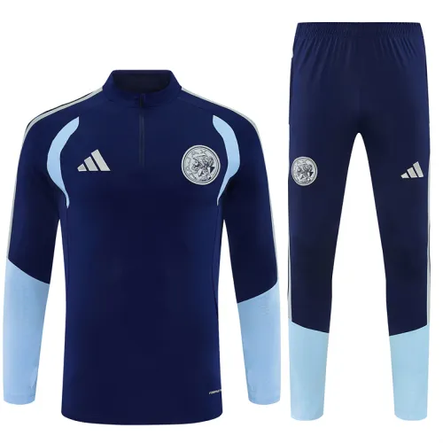 26/27 Tuta Ajax con mezza zip, blu reale