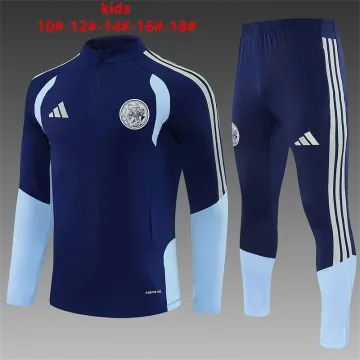 26/27 Ajax Kids Half-zip Tracksuit Royal Blue