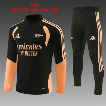 26/27 Arsenal Kids Half-zip Tracksuit Black