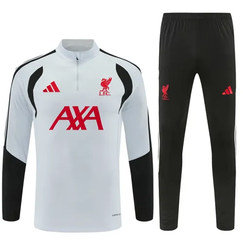 26/27 Liverpool Half-zip Tracksuit Light Gray