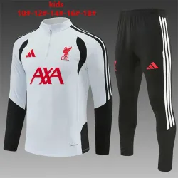 US35.98 - 26/27 Liverpool Kids Half-zip Tracksuit Light Gray