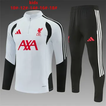 26/27 Liverpool Kids Half-zip Tracksuit Light Gray