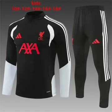 26/27 Liverpool Kids Half-zip Tracksuit Black