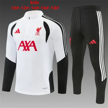 26/27 Liverpool Kids Half-zip Tracksuit White