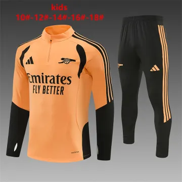 26/27 Arsenal Kids Half-zip Tracksuit Orange