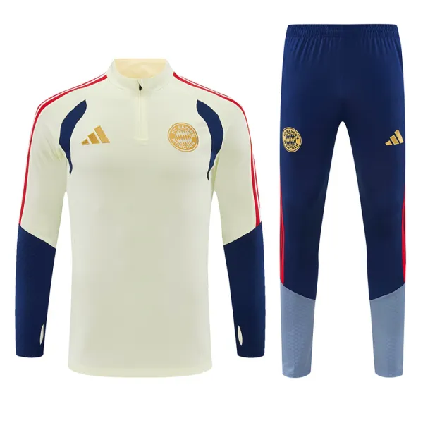 26/27 Bayern Munich Half-zip Tracksuit Beige - A-Grade Quality Detail View