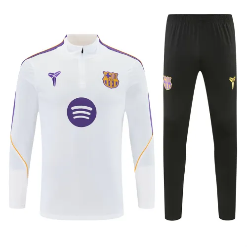 26/27 Barcelona Collaboration Half-zip Tracksuit White