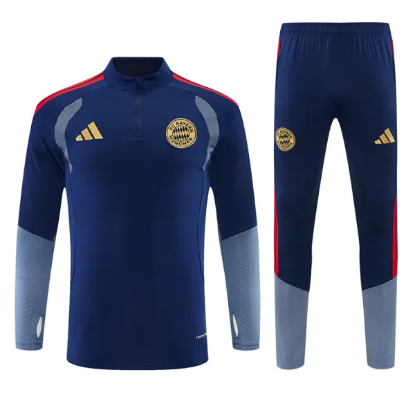26/27 Bayern Munich Half-zip Tracksuit Royal Blue - A-Grade Quality Detail View