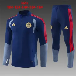 US35.98 - 26/27 Bayern Munich Kids Half-zip Tracksuit Royal Blue