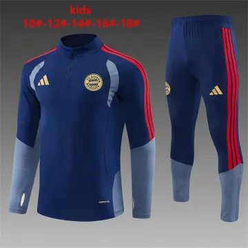26/27 Bayern Munich Kids Half-zip Tracksuit Royal Blue