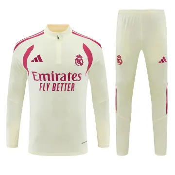 26/27 Real Madrid Half-zip Tracksuit Beige
