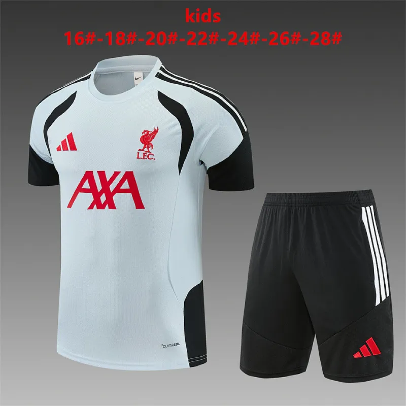 26/27 Liverpool Training Kids Kit Light Gray