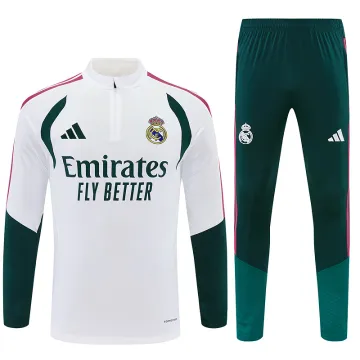 26/27 Real Madrid Half-zip Tracksuit White/Green