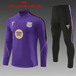 26/27 Barcelona Collaboration Kids Half-zip Tracksuit Purple 26/27 Barcelona Collaboration Kids Half-zip Tracksuit Purple
