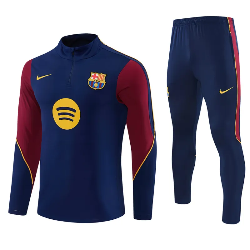 26/27 Barcelona Half-zip Tracksuit Royal Blue