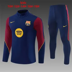 26/27 Barcelona Kids Half-zip Tracksuit Royal Blue - product photo US35.98 - 26/27 Barcelona Kids Half-zip Tracksuit Royal Blue