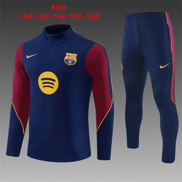 26/27 Barcelona Kids Half-zip Tracksuit Royal Blue