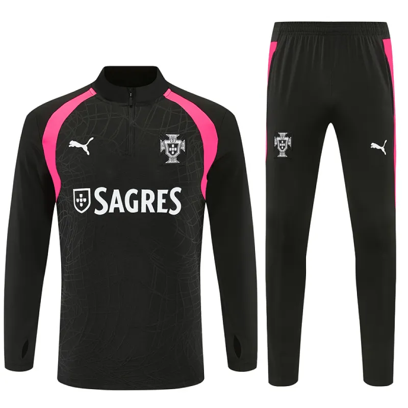2026 Portugal Half-zip Tracksuit Black