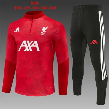 26/27 Liverpool Camo Kids Half-zip Tracksuit Red