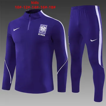 2026 South Korea Kids Half-zip Tracksuit Purple