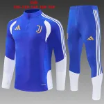 Tuta da ginnastica Juventus Kids con mezza cerniera, blu royal, taglie 26/27 26/27 Juventus Kids Half-zip Tracksuit Royal Blue