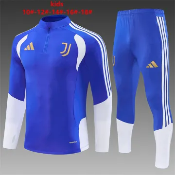 26/27 Juventus Kids Half-zip Tracksuit Royal Blue