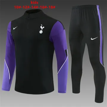 26/27 Tottenham Hotspur Kids Half-zip Tracksuit Black