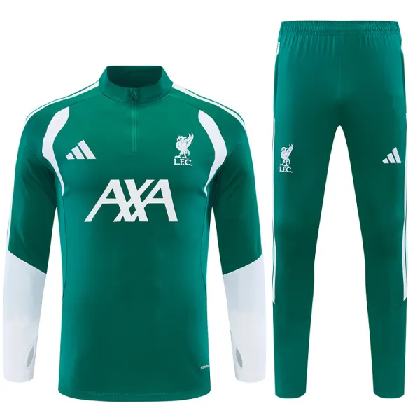 26/27 Liverpool Half-zip Tracksuit Green - A-Grade Quality Detail View