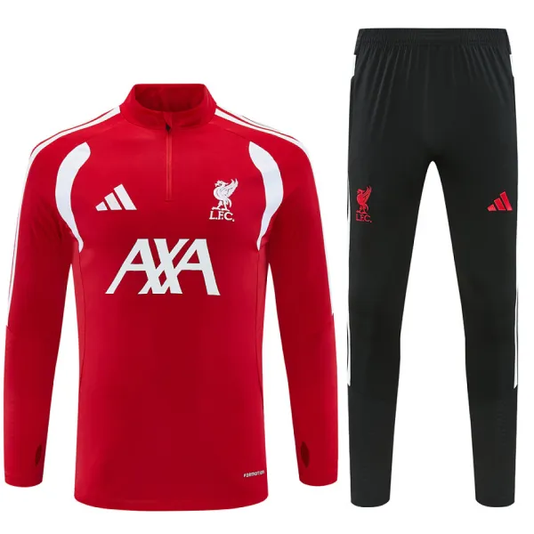 26/27 Liverpool Half-zip Tracksuit Red - A-Grade Quality Detail View