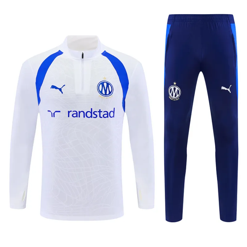 26/27 Marseille Half-zip Tracksuit White