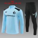 26/27 Feyenoord Kids Half-zip Tracksuit Light Blue