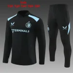 26/27 Feyenoord Kids Half-zip Tracksuit Black