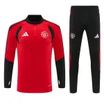 26/27 Manchester United Black Collar Edition Half-zip Tracksuit Red 26/27 Manchester United Black Collar Edition Half-zip Tracksuit Red