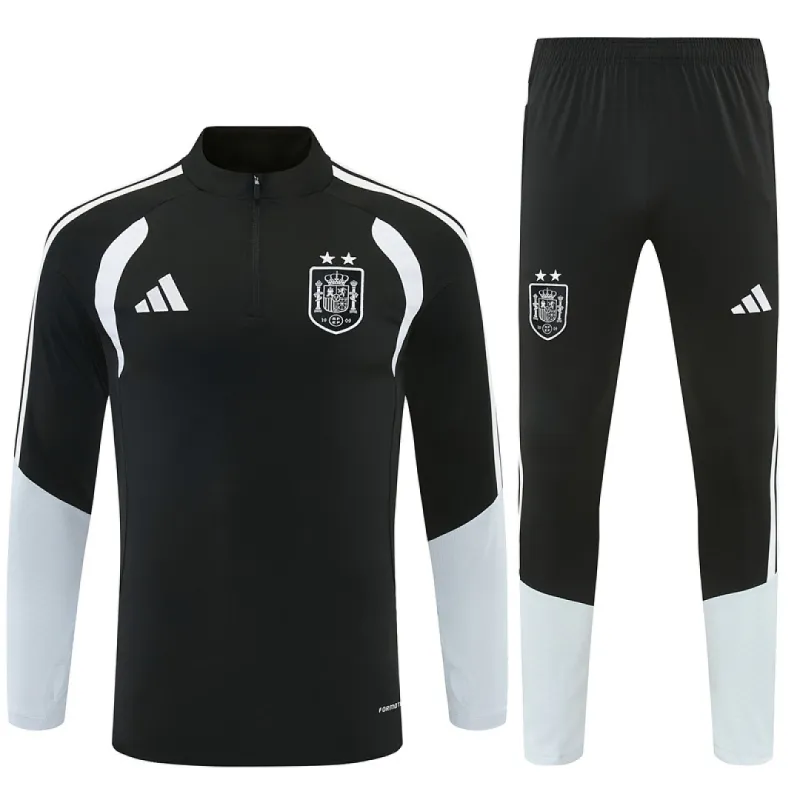 2026 Spain Two-star Edition Half-zip Tracksuit Black