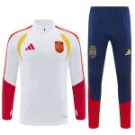 2026 Spain Two-star Edition Half-zip Tracksuit White 2026 Spain Two-star Edition Half-zip Tracksuit White
