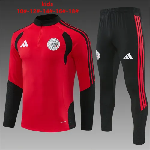 26/27 Ajax Kids Half-zip Tracksuit Red