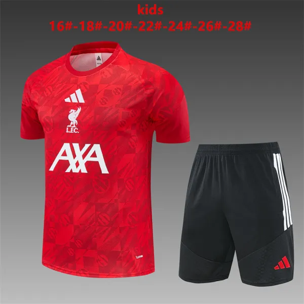 26/27 Liverpool Camo Training Kids Kit Red - A-Grade Quality Detail View