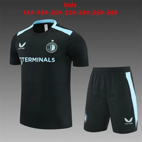 Equipamento de treino infantil do Feyenoord 26/27, preto