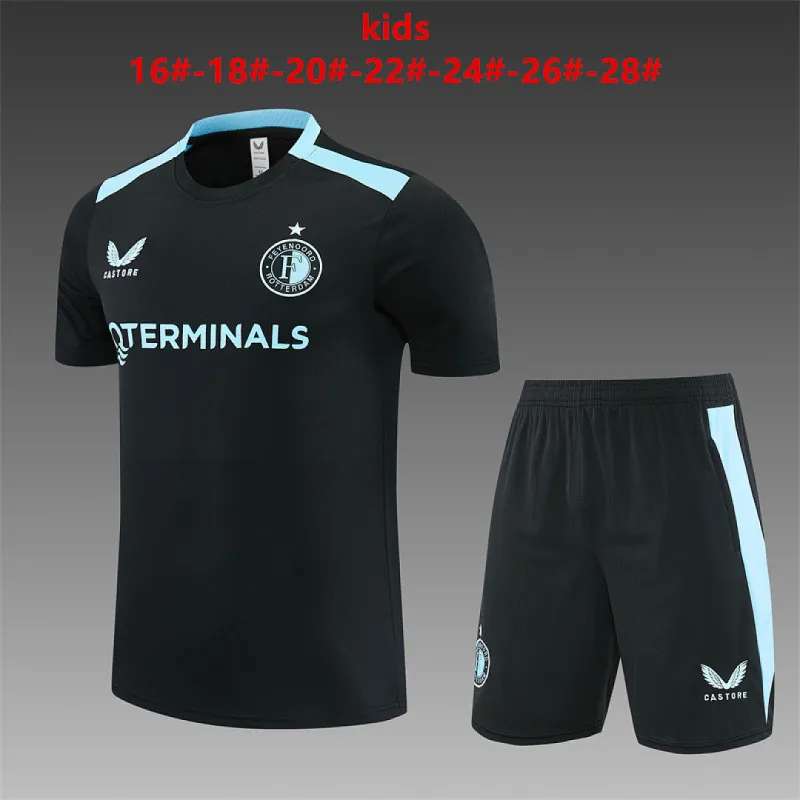26/27 Feyenoord Training Kids Kit Black