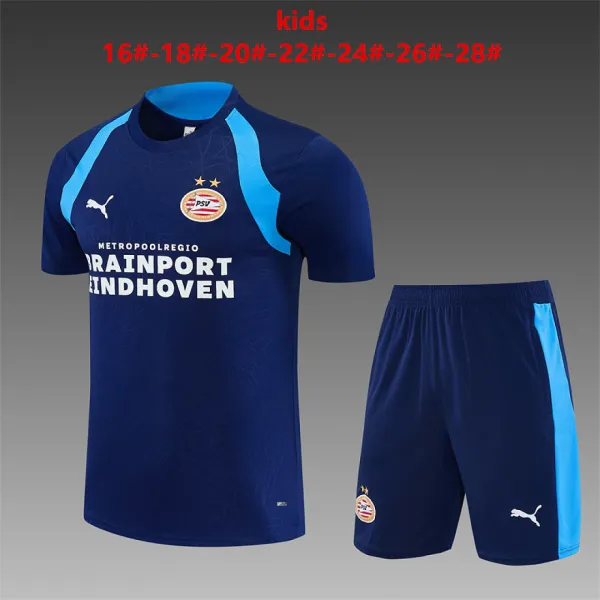 26/27 PSV Eindhoven Training Kids Kit Royal Blue - A-Grade Quality Detail View