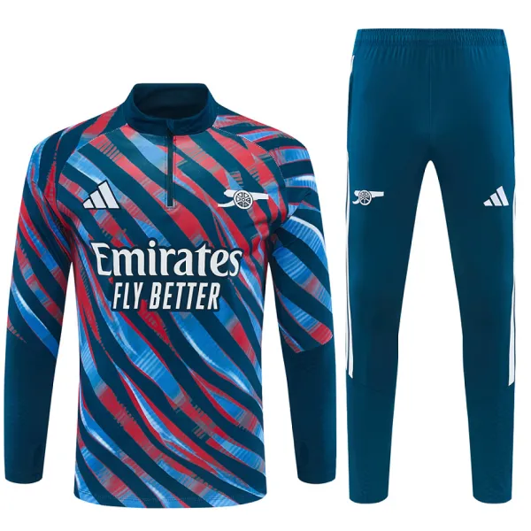 26/27 Arsenal Camo Half-zip Tracksuit Red/Blue - A-Grade Quality Detail View