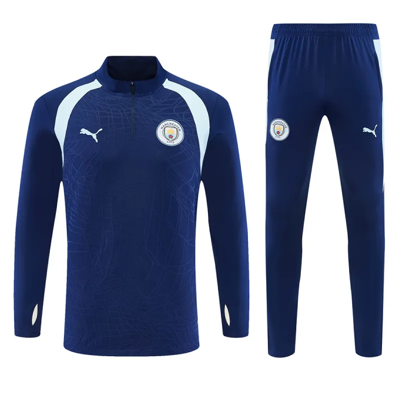 26/27 Manchester City Half-zip Tracksuit Royal Blue