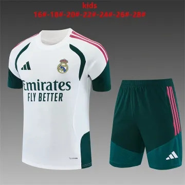 26/27 Real Madrid Training Kids Kit White/Dark Green
