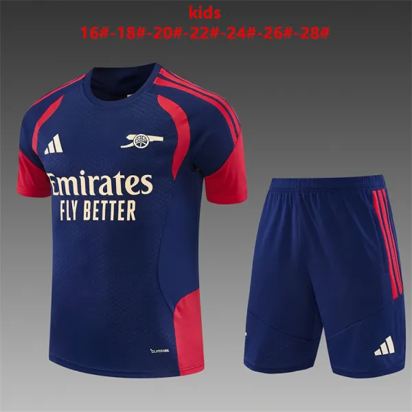 26/27 Arsenal Training Kids Kit Royal Blue - A-Grade Quality Detail View