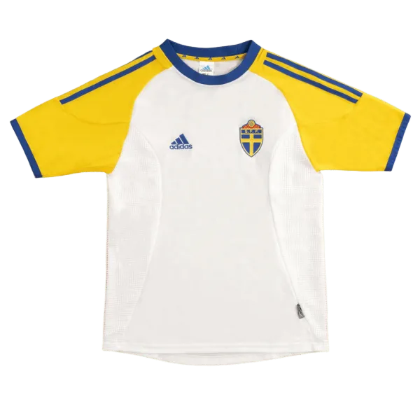 2002 Sweden Away Retro Jersey - A-Grade Quality Detail View