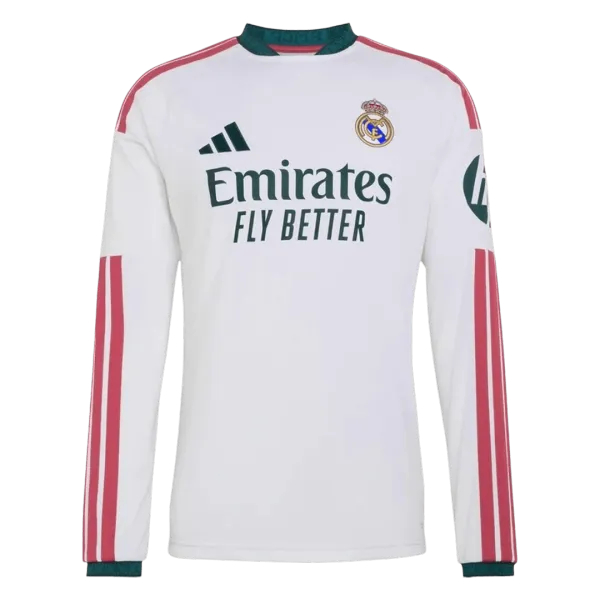 26/27 Real Madrid Home Long Sleeve Jersey - A-Grade Quality Detail View