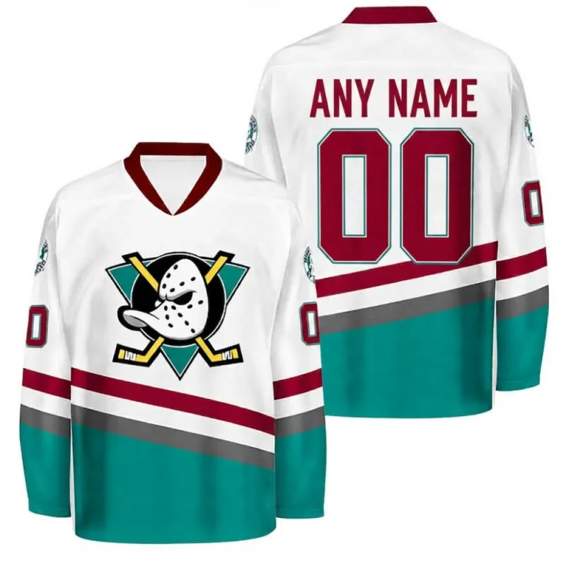 Tammy Reed Men’s Anaheim Ducks 1996/97 Retro White Custom Jersey