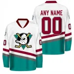 Tammy Reed Men's Anaheim Ducks 1996/97 Retro White Custom Jersey