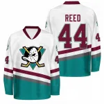 Camisa retro branca dos Anaheim Ducks 1996/97 da Tammy Reed para homem