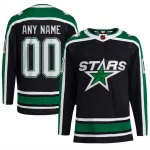 Dallas Stars Black Reverse Retro 2.0 Authentic Player Custom Jersey